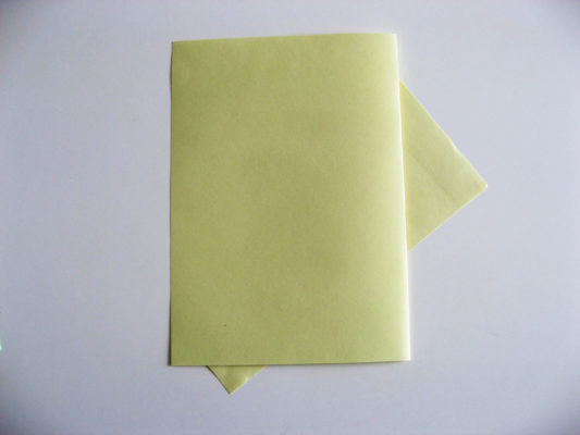 Ako vyrobiť šarkana - skladanie druhej strany papiera