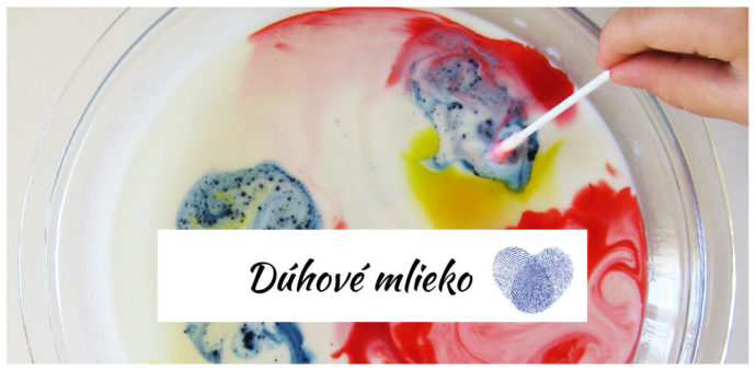 Chemické pokusy pre deti, farby sa rozpíjajú v mlieku